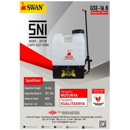 TERMURAH Sprayer Elektrik 16 Liter | Sprayer Elektrik SWAN | Sprayer Elektrik CBA | Sprayer Elektrik