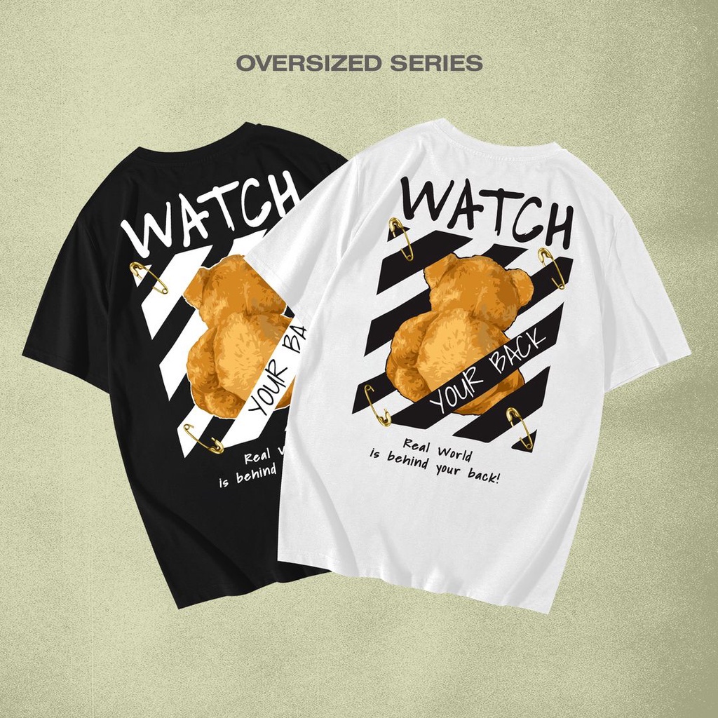[ZS] Baju Kaos Pria  | WATCHOVER | OVERSIZE BEAR SERIES