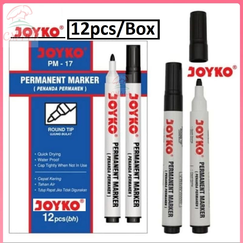 

Spidol Permanen Joyko 12pcs/Box