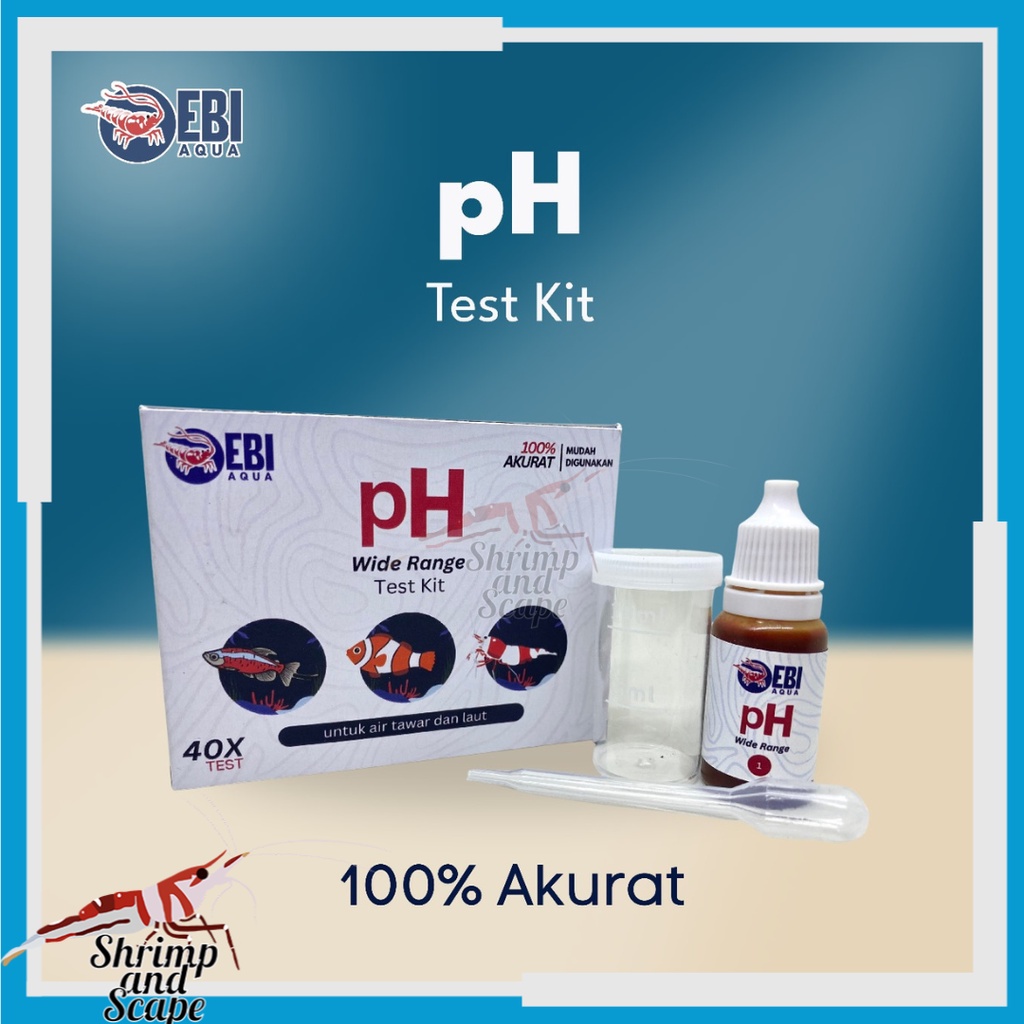 EBI pH Water Test Kit / Alat Tes Air Aquascape Saltwater Reef Akuarium