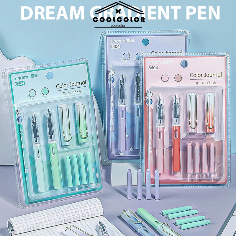 

COD❤️Pulpen,berwarna macaroon,untuk siswaPulpen,dengan kapsul tinta yang dapat digantiPulpen untuk latihan menulis-cl