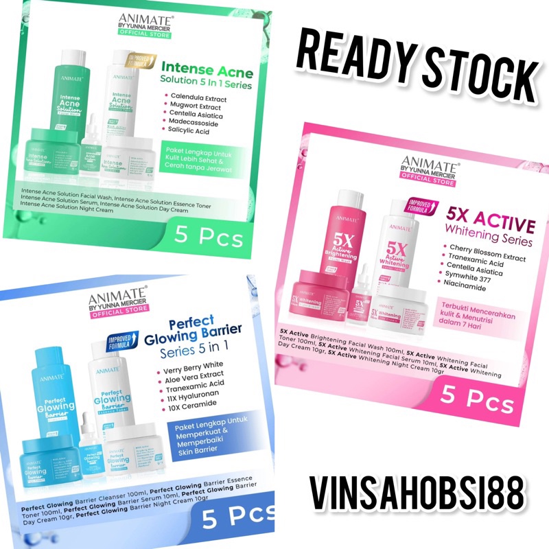 Animate skincare original BPOM / skincare animate ori 100%