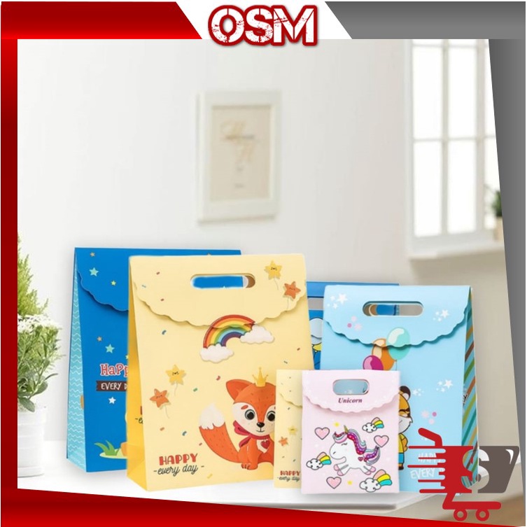 

OSM - 6041 Goodie Bag Karakter Animal / Tas Ulang Tahun Lucu / Tas Bingkisan Ulang Tahun / Paper Bag Bingkisan / Goodie Bag Lucu