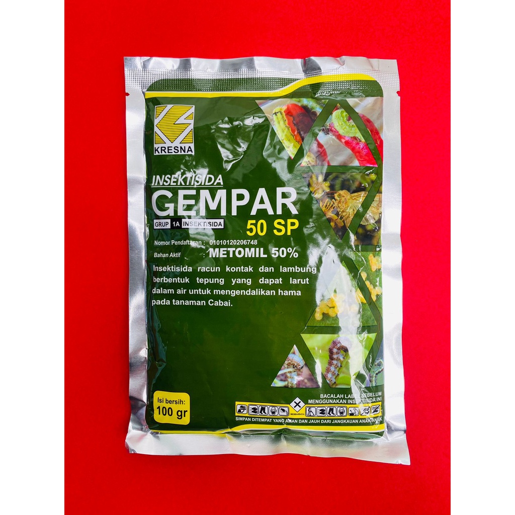 Insektisida GEMPAR 50SP isi 100gr dari Sari Kresna Kimia Bahan Aktif: Metomil 50%