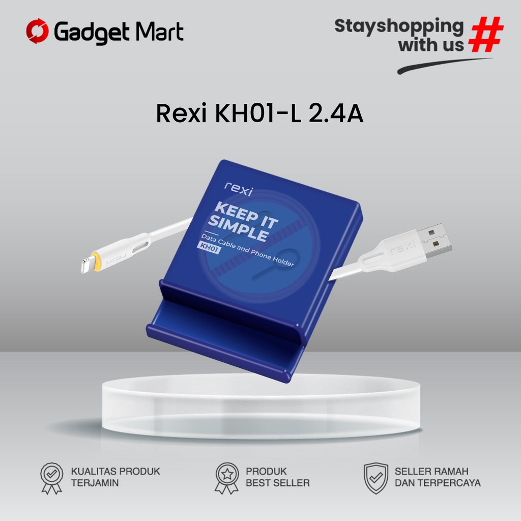 Kabel Data Rexi KH01 Type Lightning, Usb Type-C, Micro USB