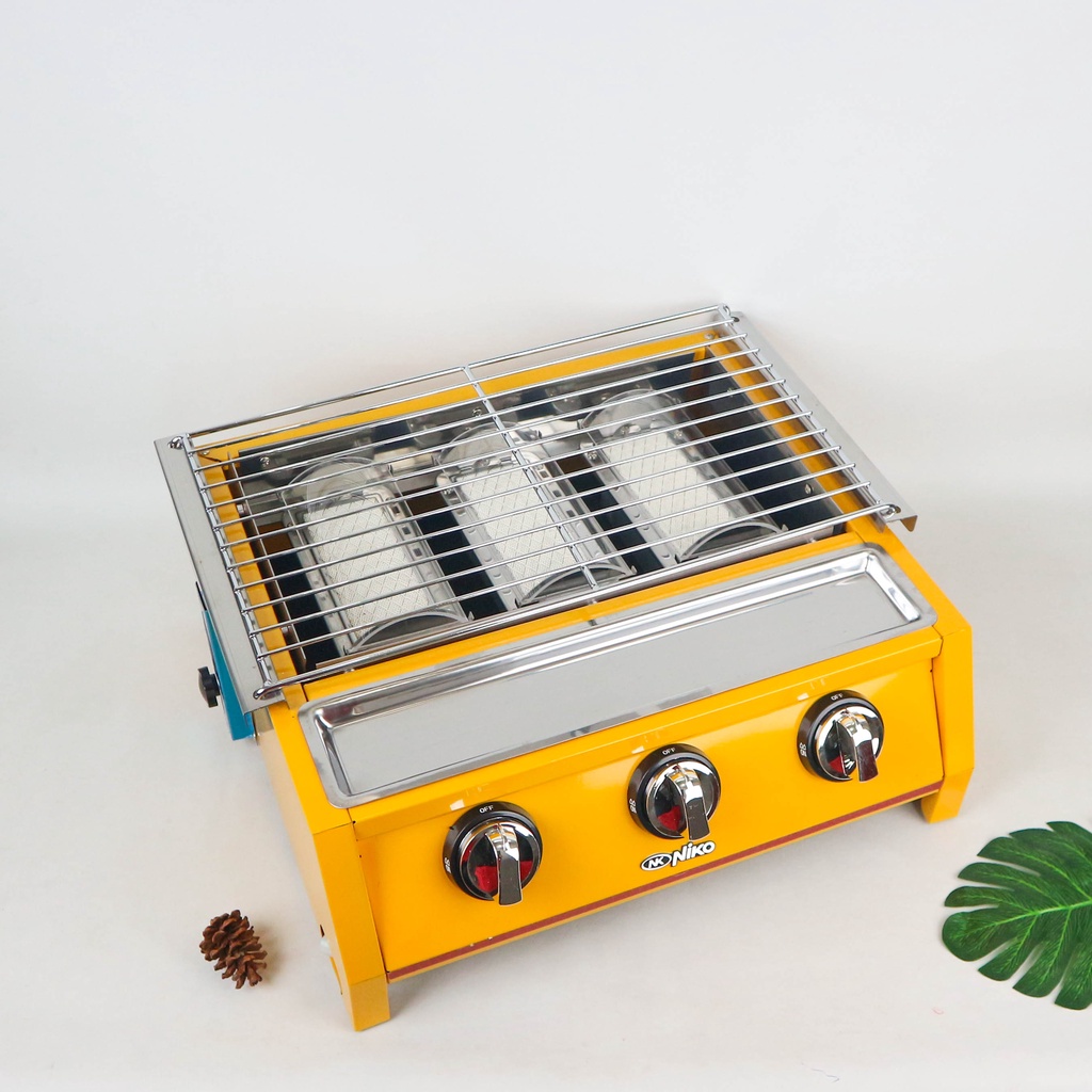 NIKO Kompor 3 Tungku Gr3 Stainless Steel