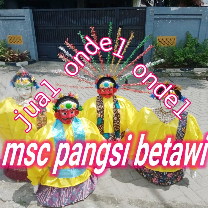 VF86 Ondel Ondel murah ukuran 1 meter - Kuning, Ondel Laki Laki