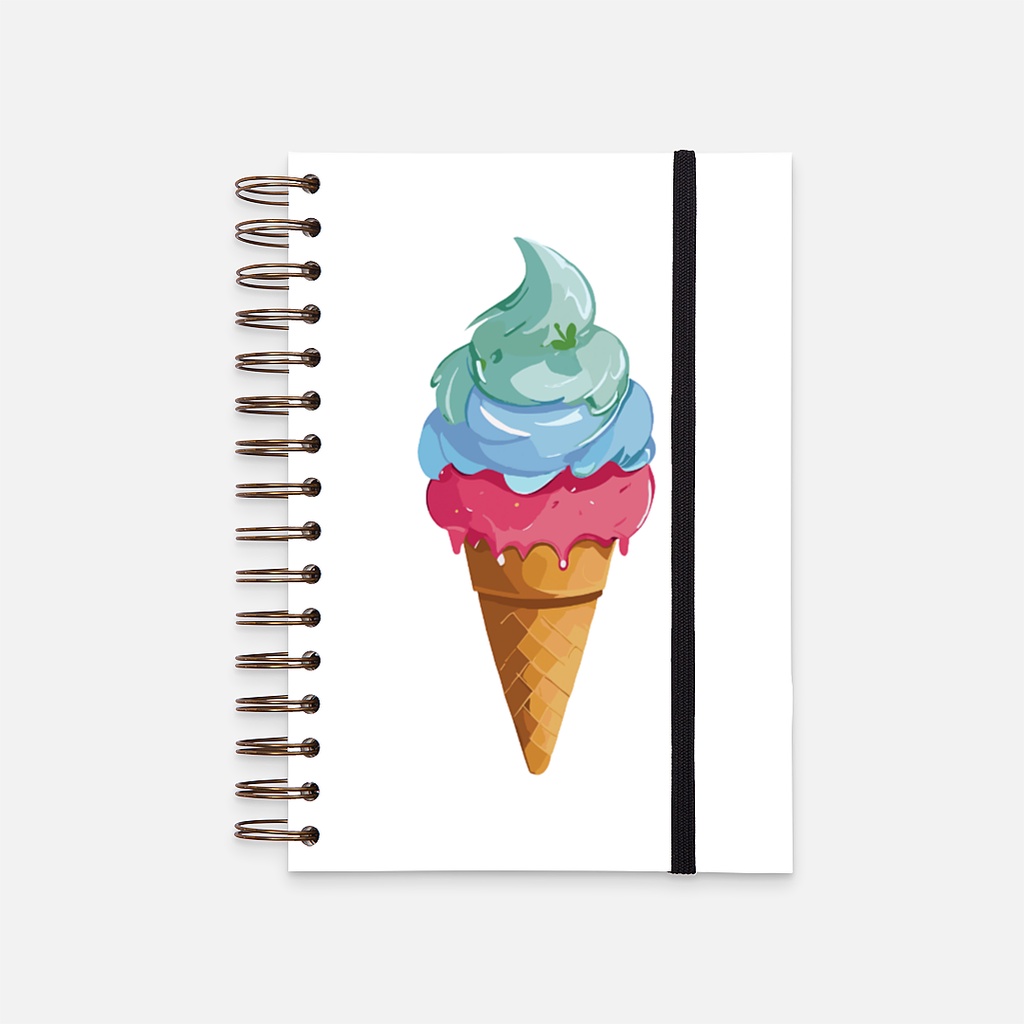

Hard Cover Notebook Creamy Ice 2