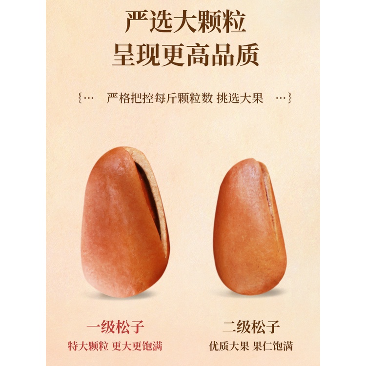 

Kacang Pine Nuts老街口东北松子500g零食坚果干果