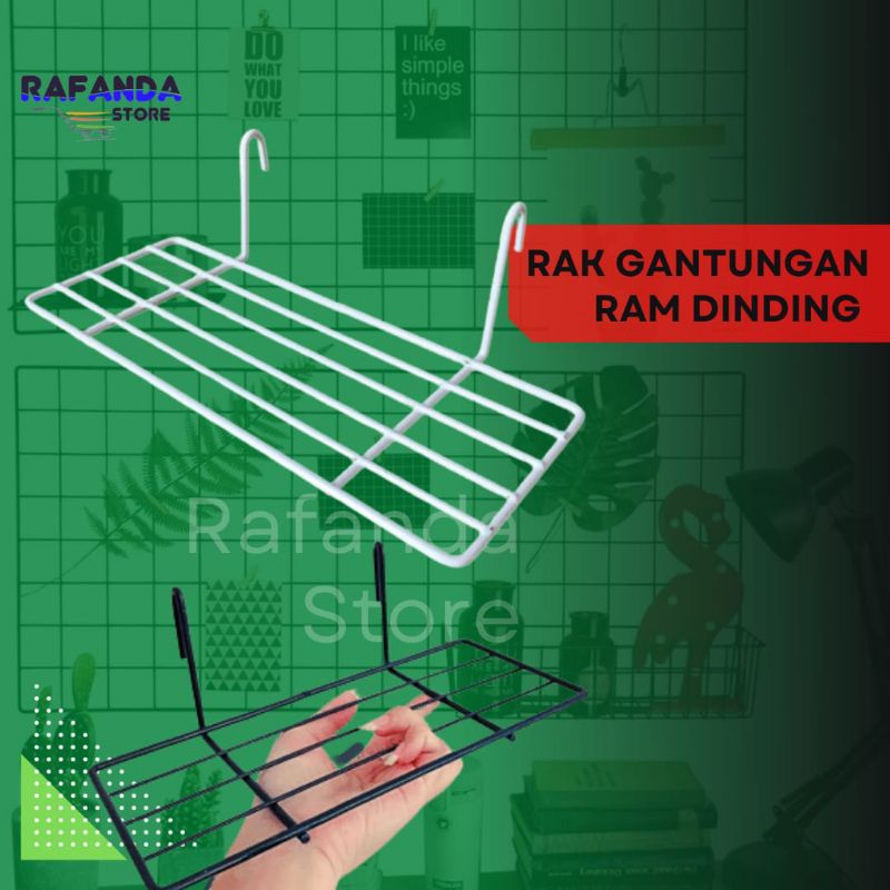 Rak gantungan ram minimalis ragan aksesoris rak besi kawat ram hijang hiasan dinding tatakan sepatu 