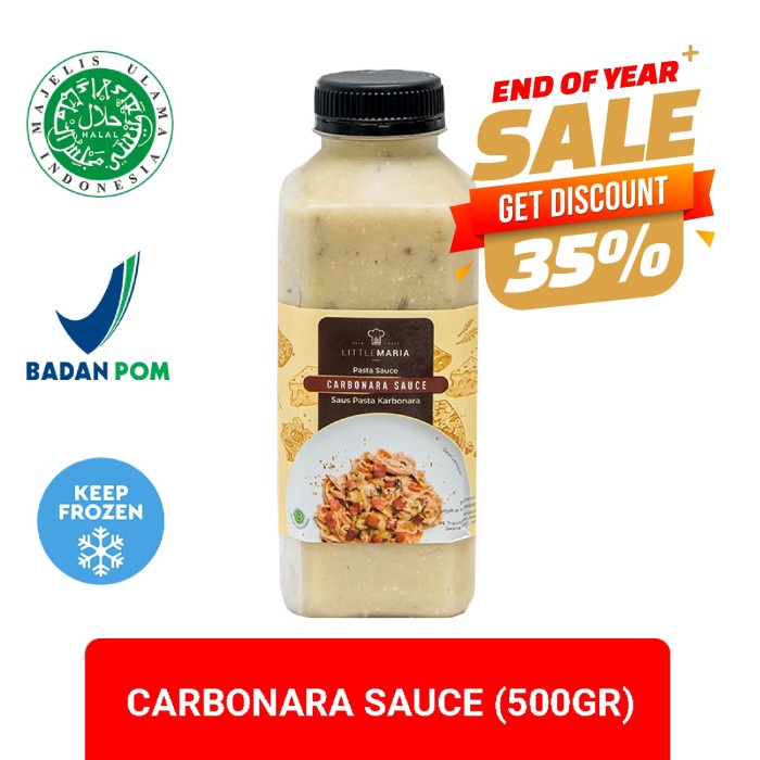 

KD-76 LittleMaria Carbonara Sauce/Saus Carbonara 500g