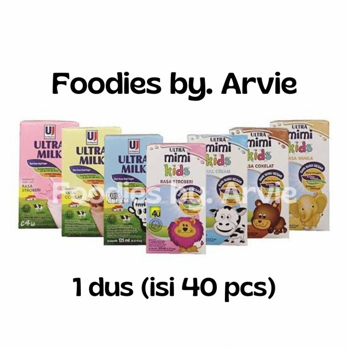 

[Big Sale] SUSU ULTRA MILK UHT 125ML / MIMI DUS BISA MIX VARIANT (GROSIR) - MIMI VANILLA