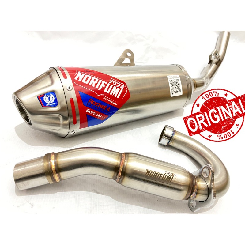 Knalpot Norifumi Rocket4 SS BORE UP WR155 ORIGINAL