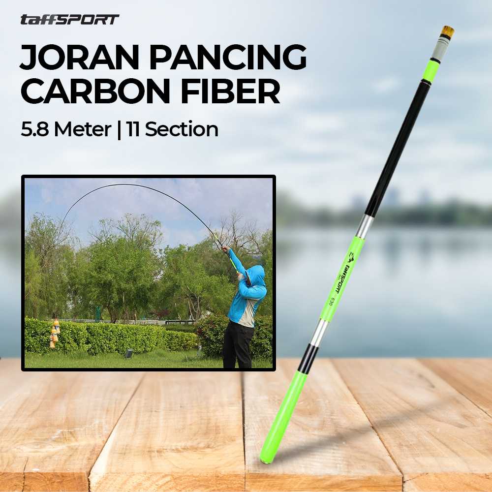 Joran Pancing Tegek 3.4 4.5 5.4 5.8 Meter Carbon FIber TaffSPORT Pole Fishing Rod - 5841