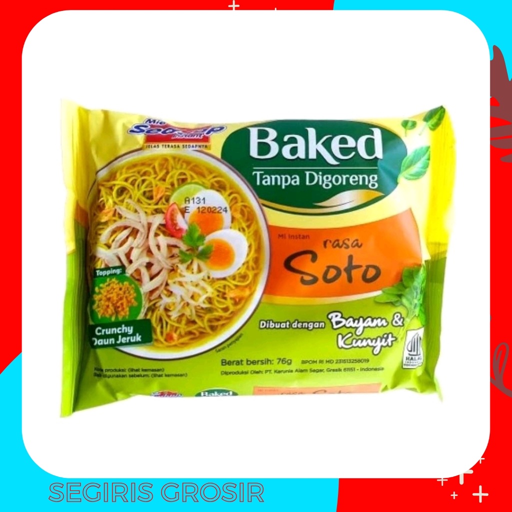 

SEDAAP MIE INSTAN BAKED RASA SOTO 76GR