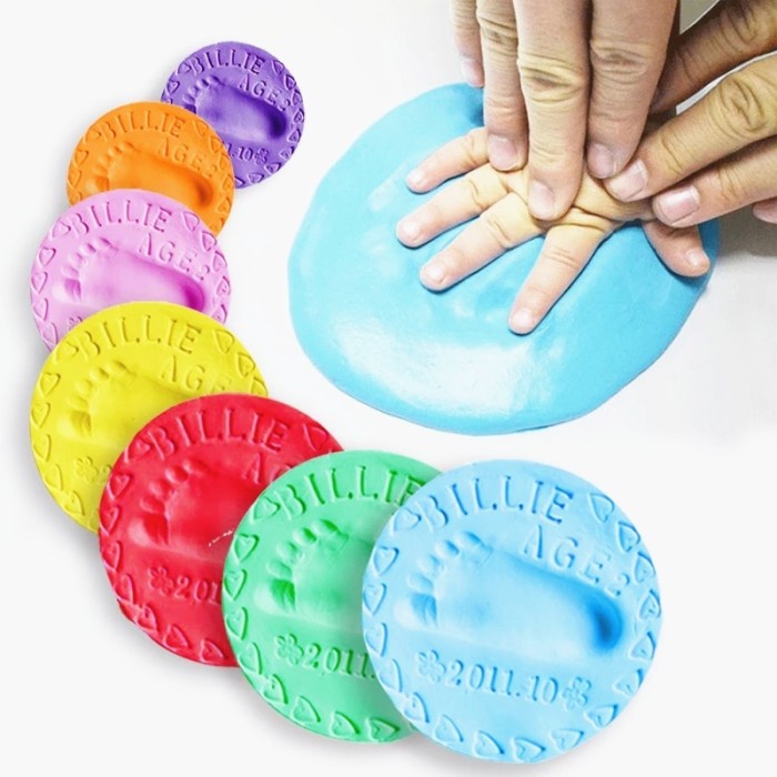 

promosi TERMURAH KDD Bantalan Tinta Kerajinan Kit Cetak Kaki Tangan Tanah Liat