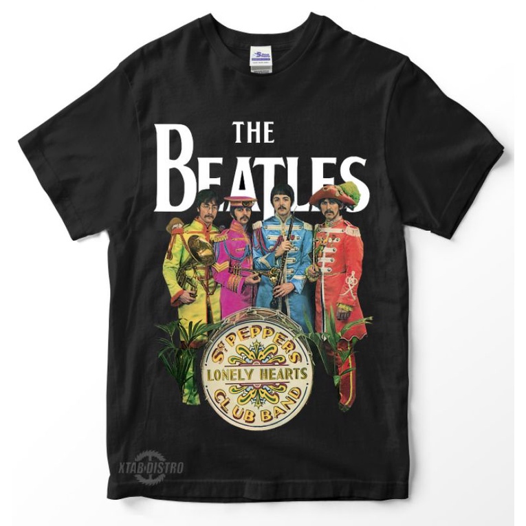 Kaos THE BEATLES LONELY HEARTS CLUB Premium Tshirt the beatles sgt. Pepper's kaos band kaos vintage