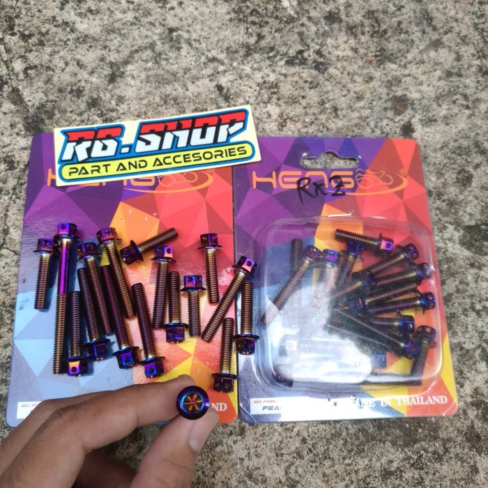 baut probolt blue flower bak/blok mesin rx king/rxz heng thailand