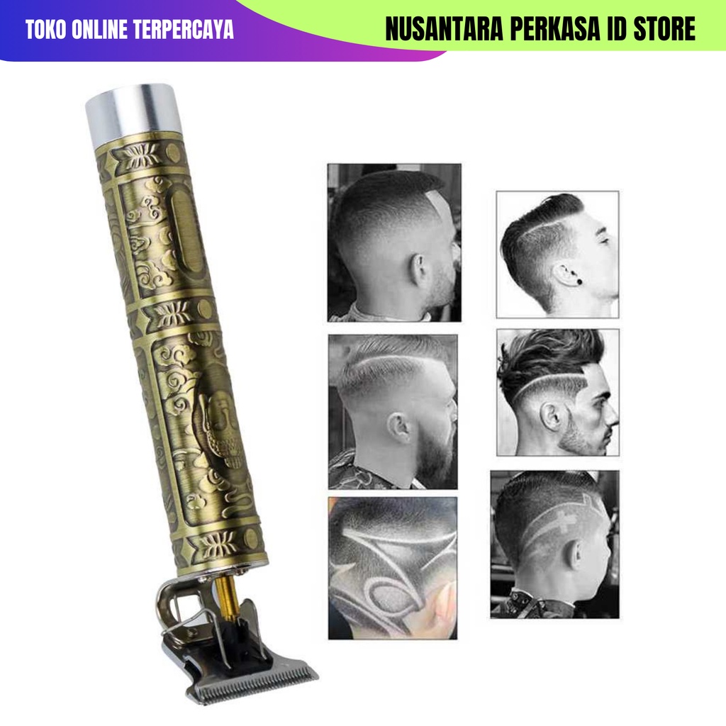[COD] VINTAGE Alat Cukur Elektrik Hair Clipper Model Buddha - T9 / mesin cukur eletrik Sisir Cukur