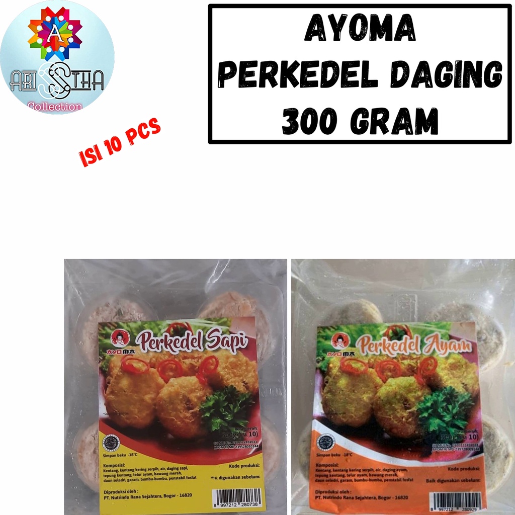 

Ayoma Perkedel Daging Sapi Ayam 300 gram isi 10 pcs