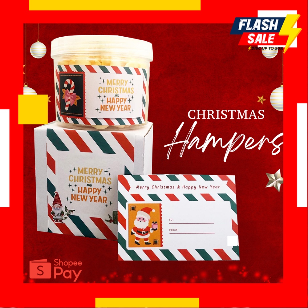 

12.12 SALE |[DELISH SNACKS] Christmas Hampers isi 1 toples (S) / Bingkisan Parsel Parcel / Gift Box Makanan Spesial Natal / New Year Gift Tahun Baru 2024
