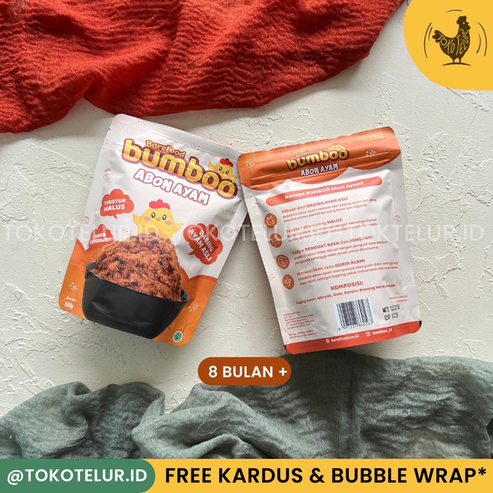 

BUMBOO - Abon Asli Ayam & Sapi NO MSG | Snack MPASI Anak - Abon Ayam