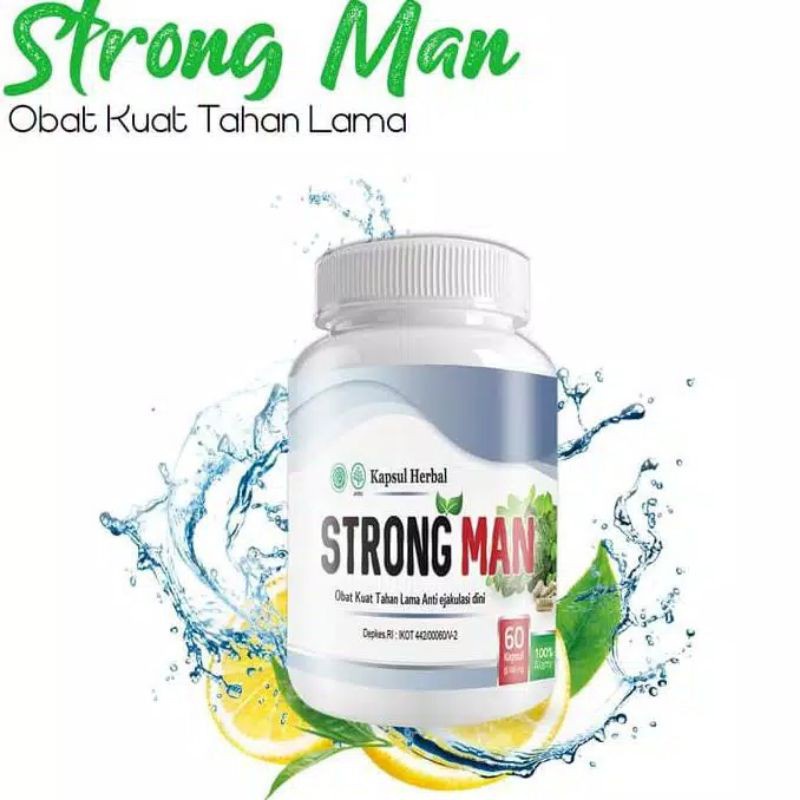 BAYAR DI TEMPAT (COD) Strongman - Obat-Kuat HerbalTahan Lama Bercinta Atasi Ejakulasi-Dini