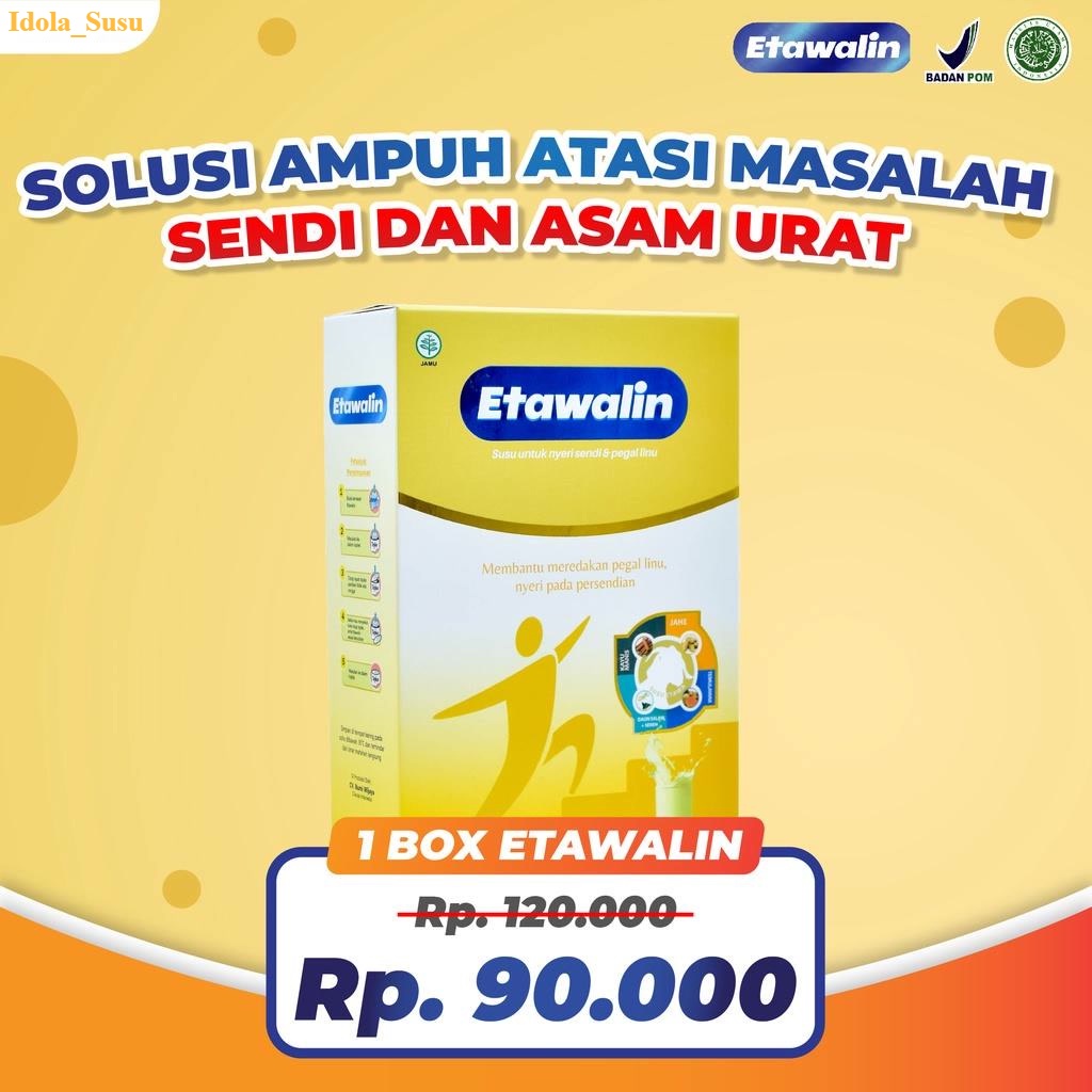 

Etawalin Susu Etawa Herbal Nyeri Sendi Isi 1 Box