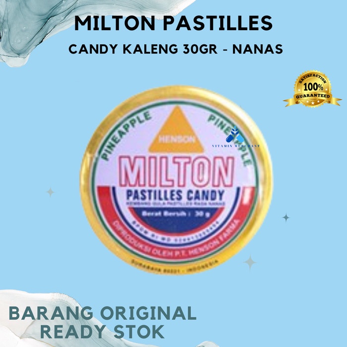 

Permen Milton Pastilles Candy Kaleng 30gr - Nanas