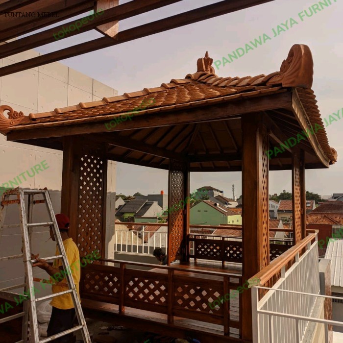 Termurah Gazebo / Gazebo Kayu Jati / Gazebo ukir