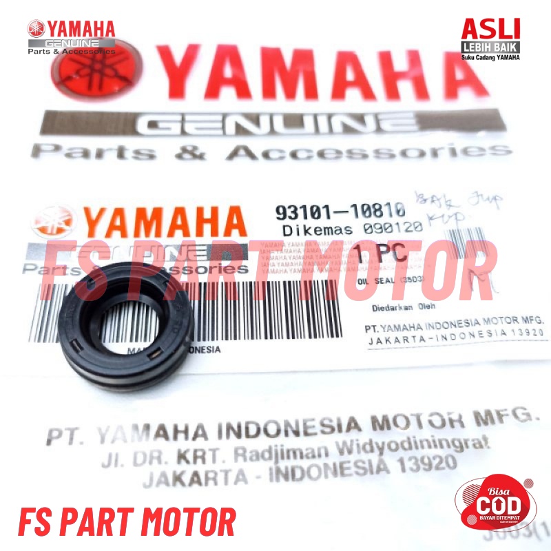 SEAL BAK KOPLING JUPITER Z. VEGA R NEW 93101-10810 ORIGINAL YGP YAMAHA GENUINE PARTS