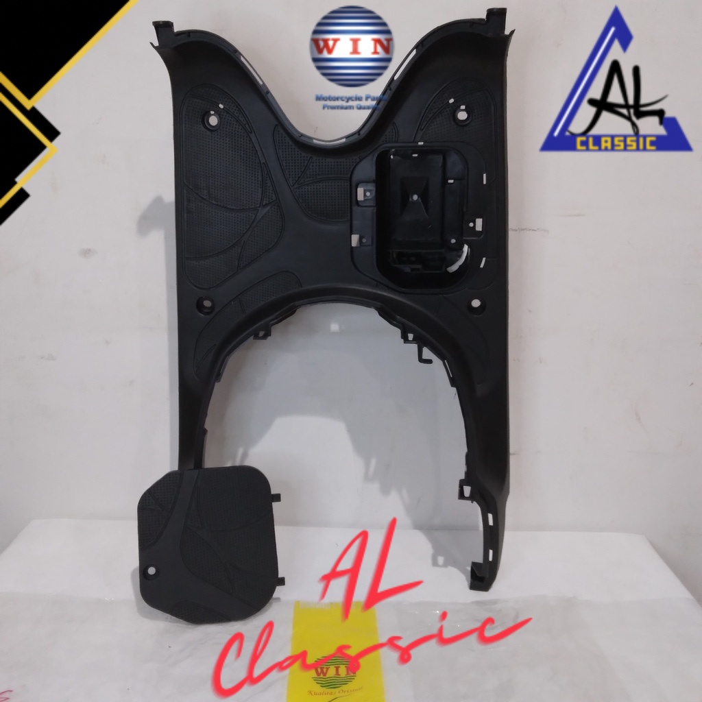 Pijakan Kaki + Tutup Aki Scoopy 110 FI 2013 2014 2015 | footrest atas WIN | bordes pijakan motor inj