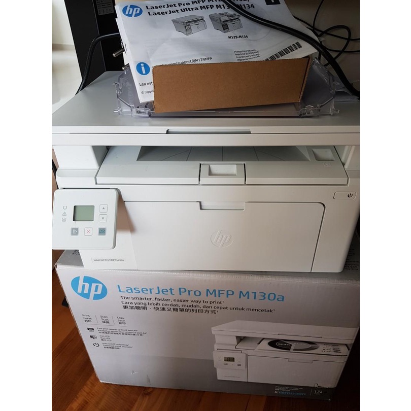 printer hp laserjet m130a printer fotocopy mini - printer hitam putih