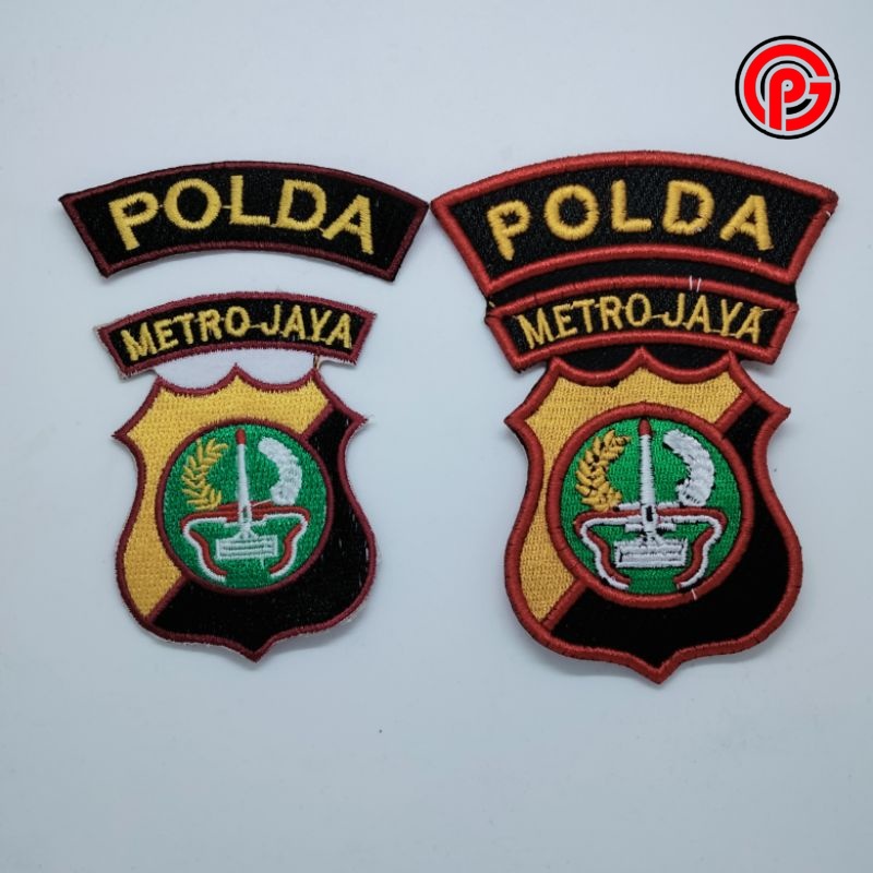 Best Seller Bordir Timbul Lokasi Polda / Polri / Satpam / Bordir Timbul Polri / Bordir Timbul Satpam