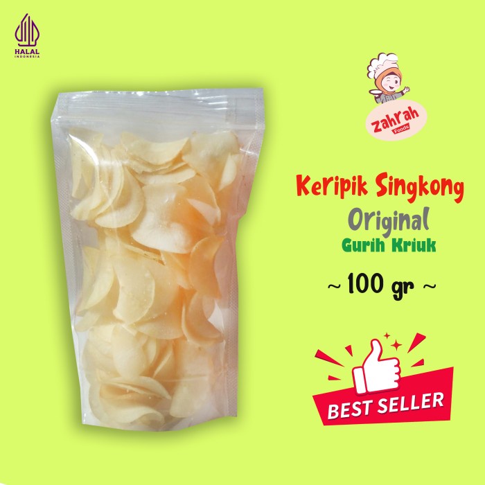 

Keripik Singkong Original 100 gr - Gurih Kriuk / Camilan Instant