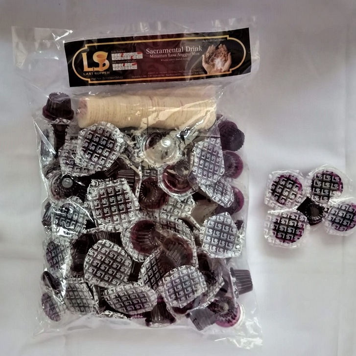 

Anggur dan Hosti Ayat Perjamuan Kudus Isi 100 Cup