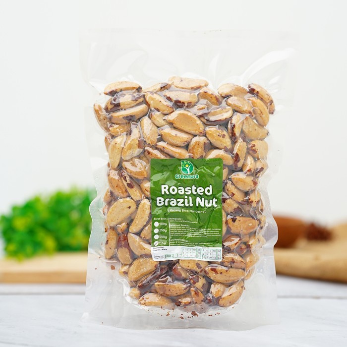 

[KUALITAS PREMIUM] Kacang Brazil Panggang 1 Kg / Roasted Brazil Nuts Terjangkau