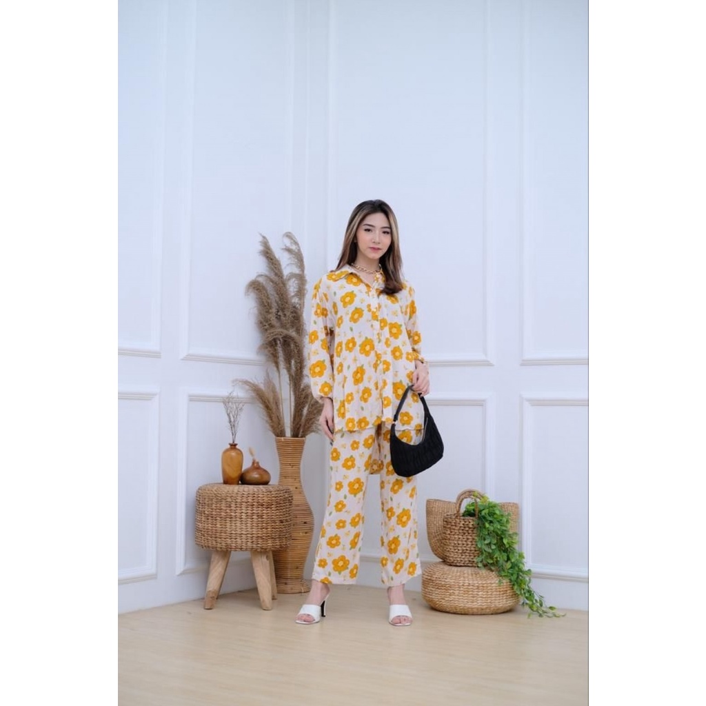 KANDITA SETELAN / ONESET PANJANG BAHAN RAYON BUSUI FRIENDLY