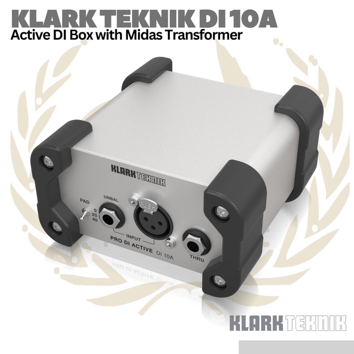 Klark Teknik DI 10A Active DI Box with Midas Transformer
