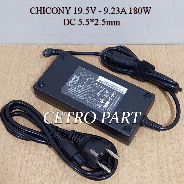 Adaptor Charger MSI Model CHICONY A15-180P1A 19.5V - 9.23A 180W -NEW