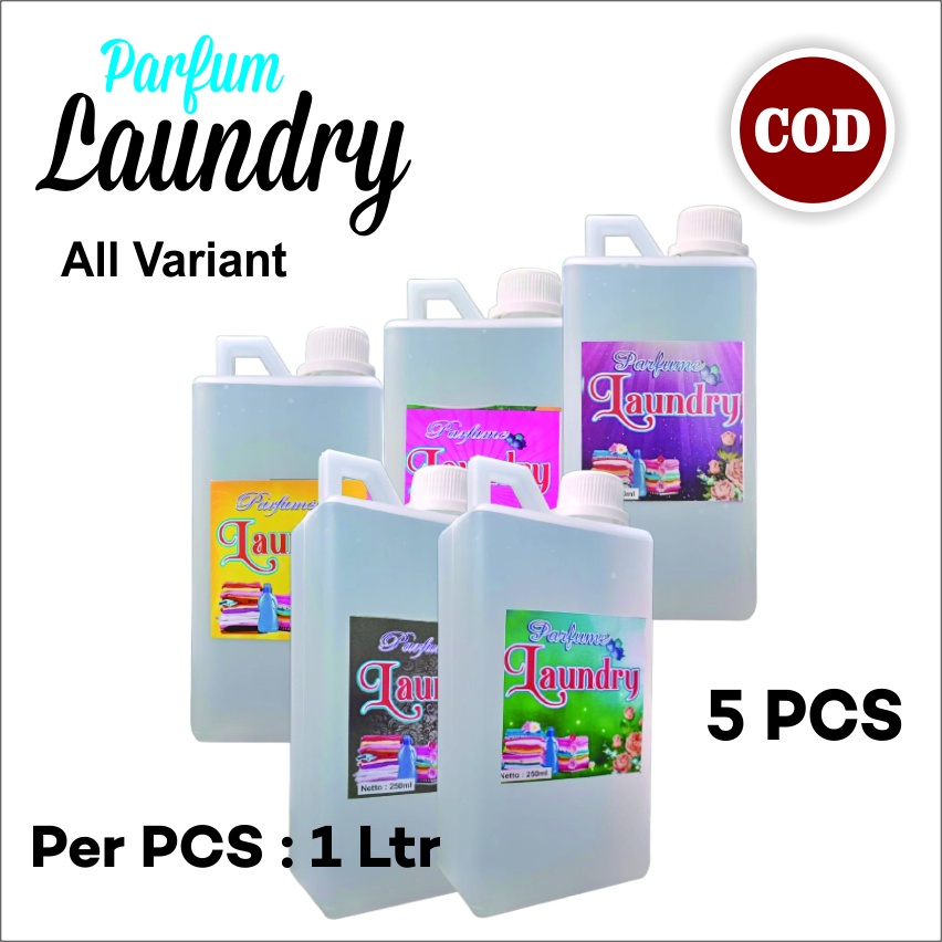 5 PCS Parfum Laundry 1 Literan All Variant Aroma : Bubble Gum, Ultra Fresh, Philux, Calista, Sakura