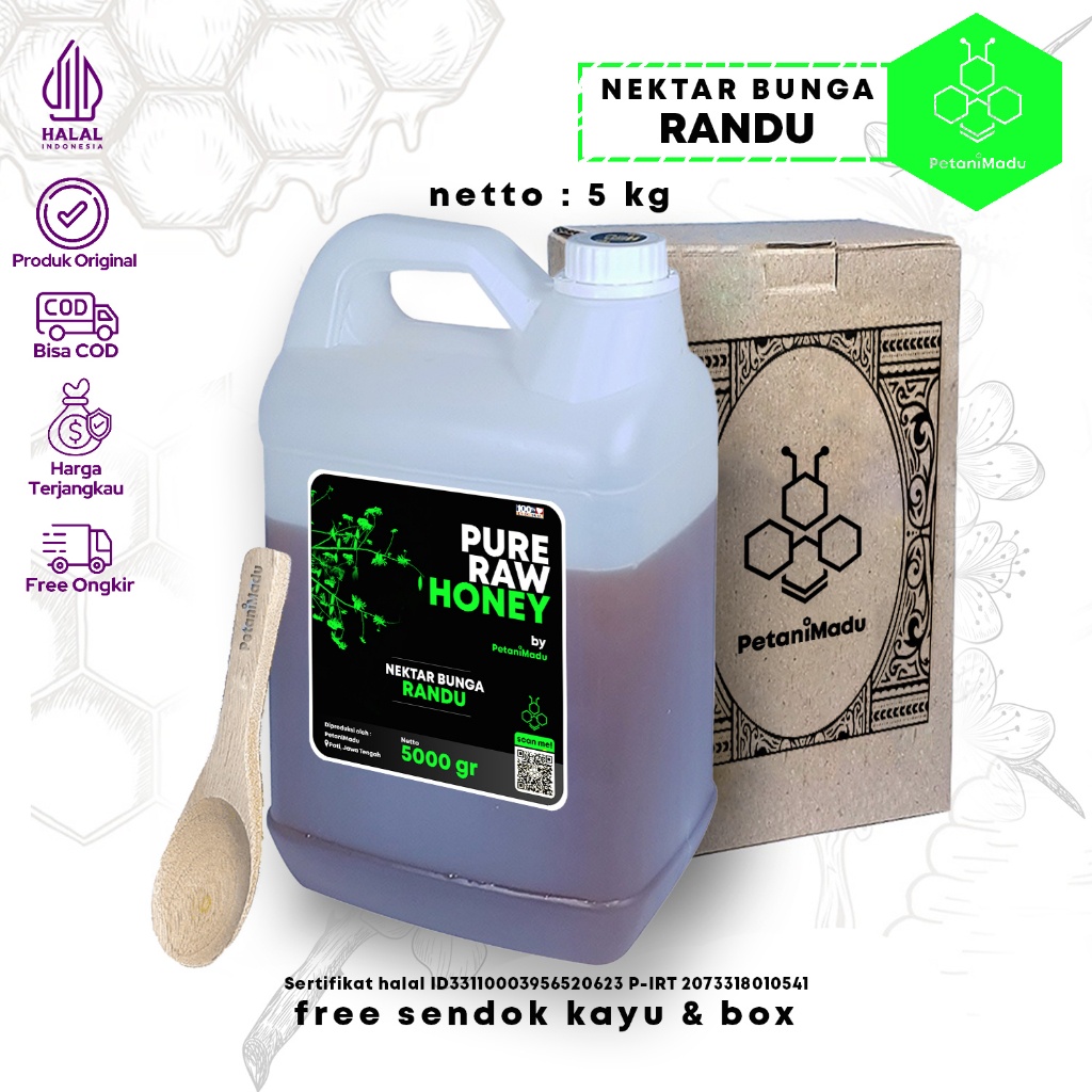 

GROSIR | 5 KG - Madu Asli Murni Randu Original Honey 100%