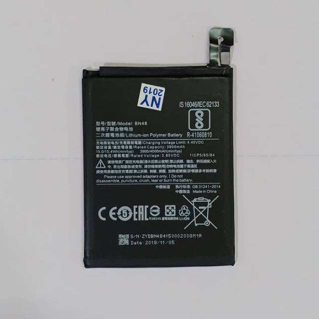 Battery Xiaomi Redmi Note 6 Pro BN-48 BN48 Note6 BN 48 6Pro Original