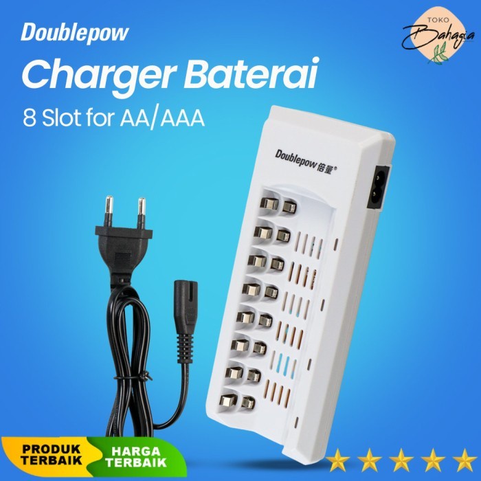 Charger Baterai 8 slot for AA/AAA - Doublepow