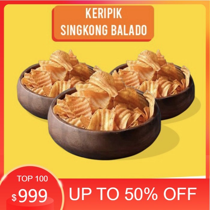 

Keripik singkong balado dan keju berat 1kg - Keju DS