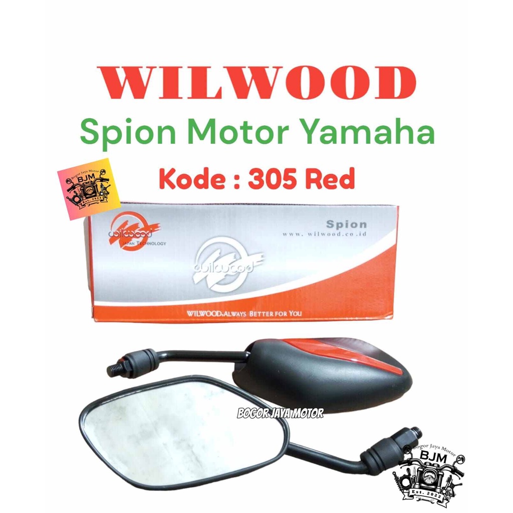 1 SET WILWOOD KACA SPION MOTOR YAMAHA 305 RED SPION YAMAHA KACA SPION YAMAHA MERAH MURAH KACA MOTOR 