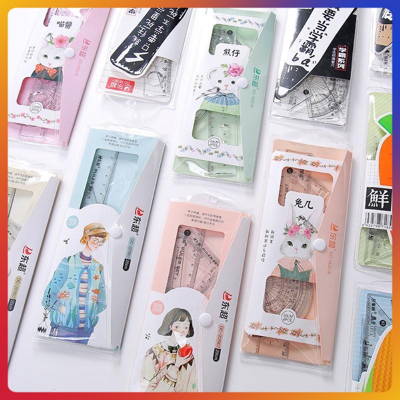 

Penggaris plastik 1 set 4 model/set penggaris kartun