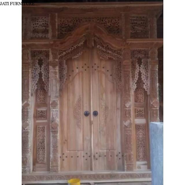 Termurah Pintu gebyok,gebyok jati,gebyok kayu jati,pintu ukir,meubel kusen jati - mentahan