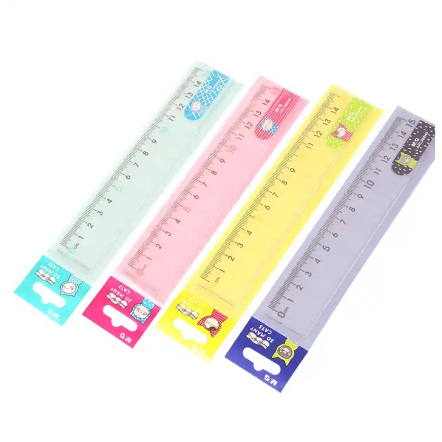 

M & G Penggaris Lurus Digital 15Cm, Desain Lucu Plastik untuk Perlengkapan Sekolah