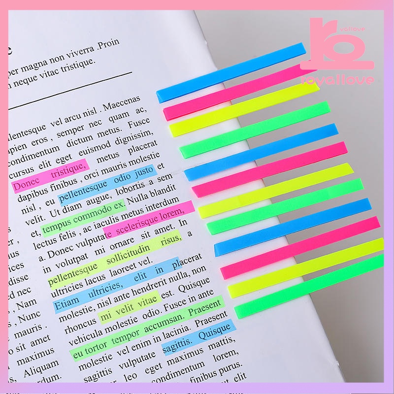 

COD✨160 Lembar STRIP Transparan Sticky Note / Transparent Highlighter Penanda Buku Anotasi Long Panjang Stripe PET